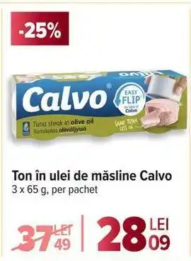 Carrefour Ton în ulei de măsline Calvo Ofertă