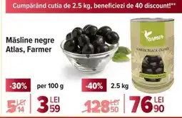 Carrefour Măsline negre Atlas Farmer Ofertă