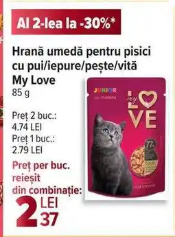 Carrefour Hrană umedă pentru pisici My Love Ofertă