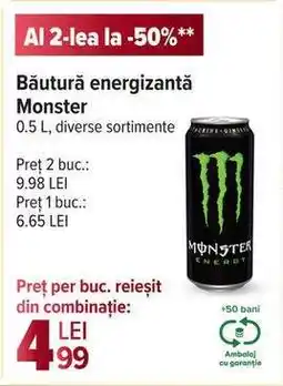 Carrefour Băutură energizantă Monster Ofertă