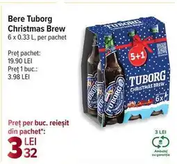 Carrefour Bere Tuborg Christmas Brew Ofertă