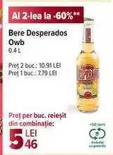 Carrefour Bere Desperados Owb 0.4 L Ofertă