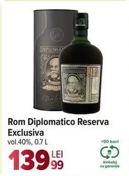 Carrefour Rom Diplomatico Reserva Exclusiva Ofertă
