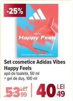Carrefour Set cosmetice Adidas Vibes Happy Feels Ofertă