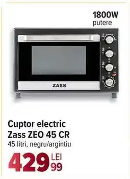 Carrefour Cuptor electric Zass ZEO 45 CR Ofertă