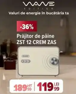 Carrefour Prăjitor de pâine ZST 12 CREM ZAS Ofertă