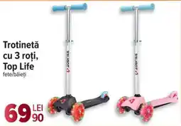 Carrefour Trotinetă cu 3 roți, Top Life Ofertă