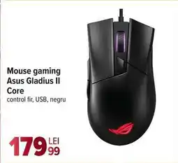 Carrefour Mouse gaming Asus Gladius II Core Ofertă