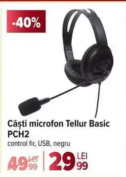 Carrefour Căști microfon Tellur Basic PCH2 Ofertă