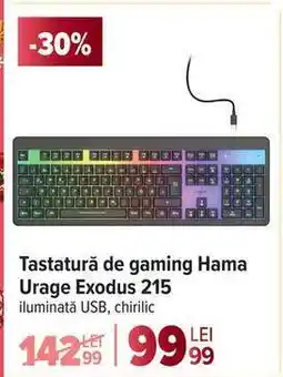 Carrefour Tastatură de gaming Hama Urage Exodus 215 Ofertă