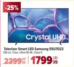 Carrefour Televizor Smart LED Samsung 55U7022 Ofertă