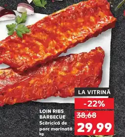 Kaufland LOIN RIBS BARBECUE Scăricică de porc marinată Ofertă