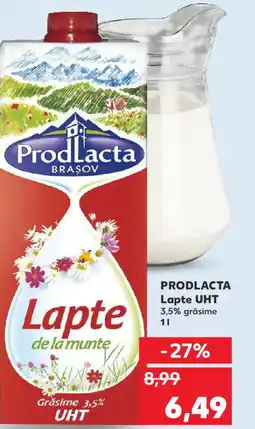 Kaufland PRODLACTA Lapte UHT 3,5% grăsime Ofertă