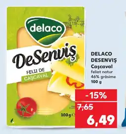 Kaufland DELACO DESENVIŞ Caşcaval Ofertă