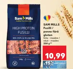 Kaufland SAM MILLS Fusilli / penne fără gluten Ofertă