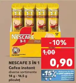 Kaufland NESCAFE 3 ÎN 1 Cafea instant Ofertă