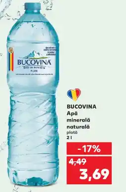 Kaufland BUCOVINA Ара minerală naturală plată Ofertă