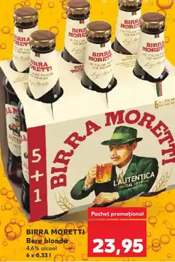 Kaufland BIRRA MORETTI Bere blondă Ofertă