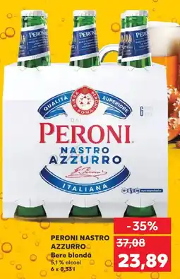 Kaufland PERONI NASTRO AZZURROO Bere blondă Ofertă