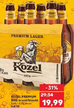 Kaufland KOZEL PREMIUM Bere brunǎ/blondă Ofertă