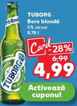 Kaufland TUBORG Bere blondă Ofertă