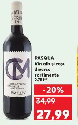 Kaufland PASQUA Vin alb şi roşu Ofertă