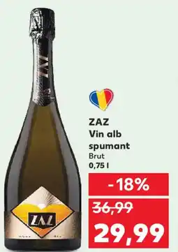 Kaufland ZAZ Vin alb spumant Brut Ofertă