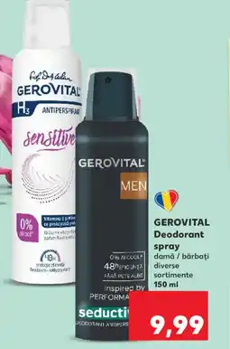 Kaufland GEROVITAL Deodorant spray Ofertă