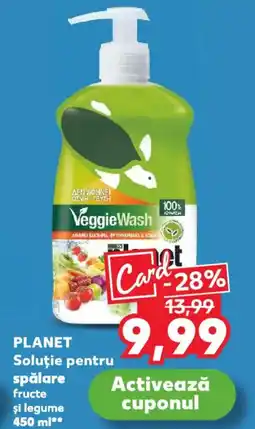 Kaufland PLANET Soluţie pentru spălare fructe şi legume Ofertă