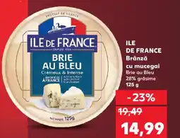 Kaufland ILE DE FRANCE Brânză cu mucegai Brie au Bleu Ofertă