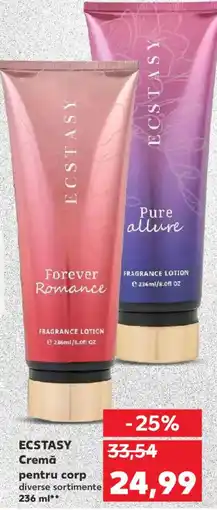 Kaufland ECSTASY Cremă pentru corp Ofertă