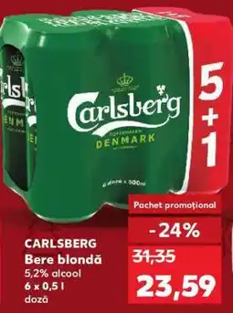 Kaufland CARLSBERG Bere blondă Ofertă