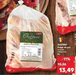 Kaufland GUSTAVI Pulpe de pui cu spate refrigerate kg Ofertă