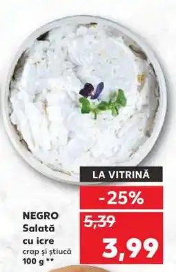 Kaufland NEGRU Salată cu icre crap și știucă Ofertă