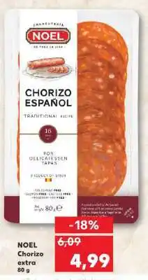 Kaufland NOEL Chorizo extra 80 g Ofertă