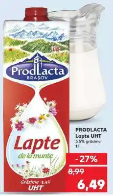 Kaufland PRODLACTA Lapte UHT Ofertă