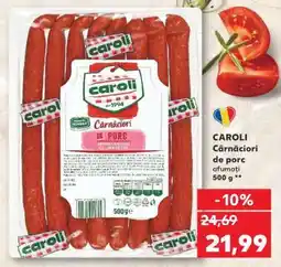 Kaufland CAROLI Cârnăciori de porc afumați 500 g Ofertă