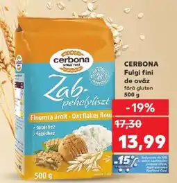Kaufland CERBONA Fulgi fini de ovăz fără gluten 500 g Ofertă