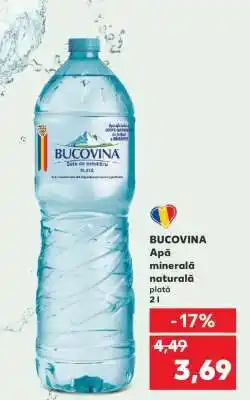 Kaufland BUCOVINA Apă minerală naturală plată Ofertă