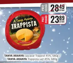 CBA TANYA ARANYA caşcaval Trappist 45% Ofertă