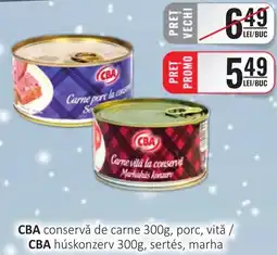 CBA CBA conservă de carne, porc, vită Ofertă