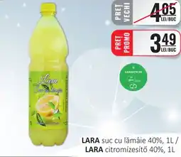 CBA LARA suc cu lămâie 40% Ofertă