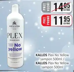 CBA KALLOS Plex No Yellow sampon Ofertă