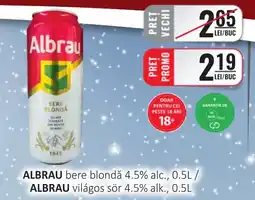 CBA ALBRAU bere blondă 4.5% alc. Ofertă