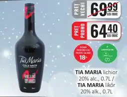CBA TIA MARIA lichior 20% alc. Ofertă
