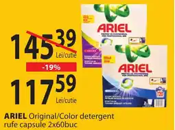 CBA ARIEL Original/Color detergent rufe capsule Ofertă