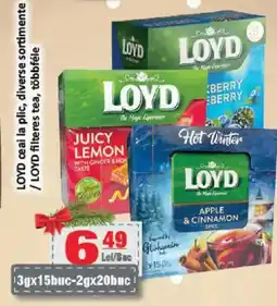 CBA LOYD ceai la plic Ofertă