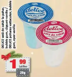 CBA DELICE vată de zahăr la pahar, bubble gum, câpşuni-vanilie Ofertă