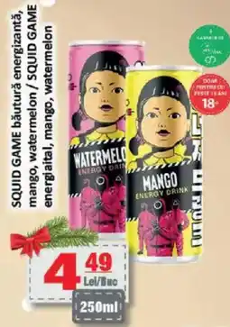 CBA SQUID GAME băutură energizantă, mango, watermelon Ofertă