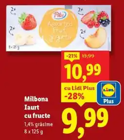 Lidl MILBONA Iaurt cu fructe Ofertă